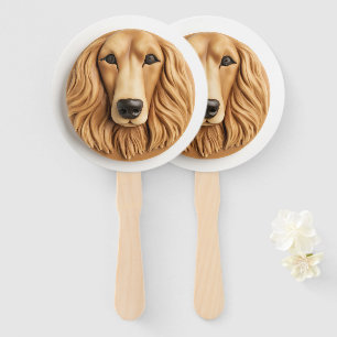 Afghan Hound 3D Inspired Hand Fan