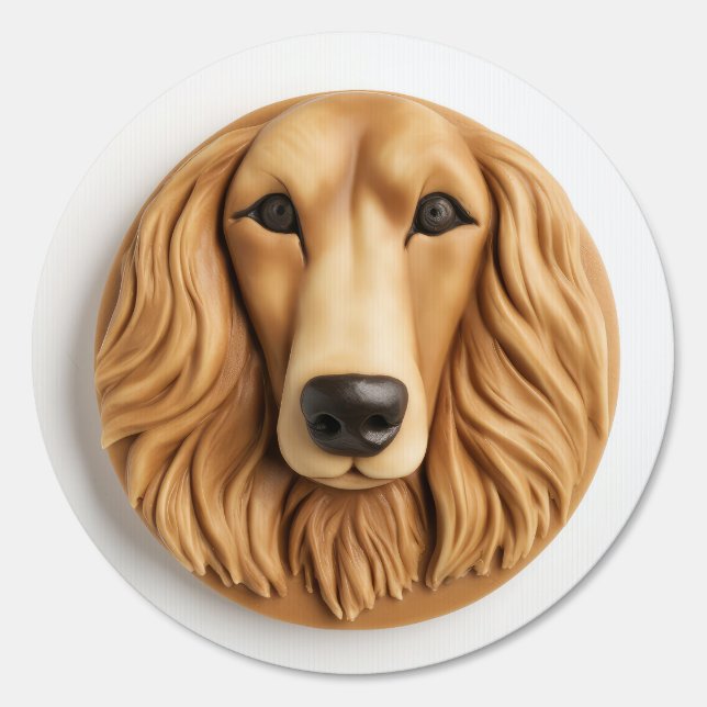 Afghan Hound 3D Inspired Sign (Back)
