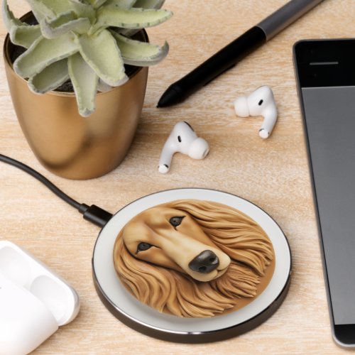 Afghan Hound 3D Inspired Wireless Charger