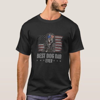 Afghan Hound Best Dog Dad Ever Retro USA American T-Shirt