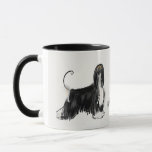 Afghan hound black&amp;tan mug