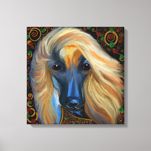 Afghan Hound  Canvas  (Front)