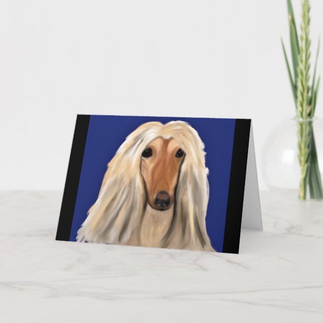 Afghan Hound  Card (Front)