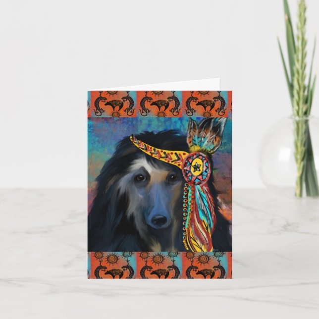 Afghan Hound     Card (Front)