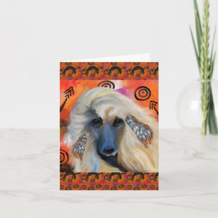 Afghan Hound Card