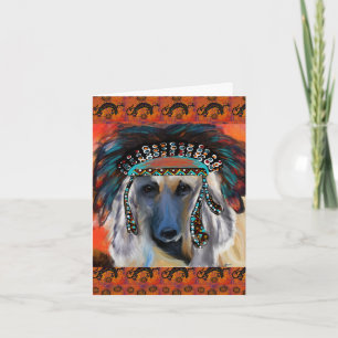 Afghan Hound Card