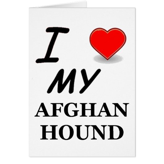 afghan hound cards (Front)