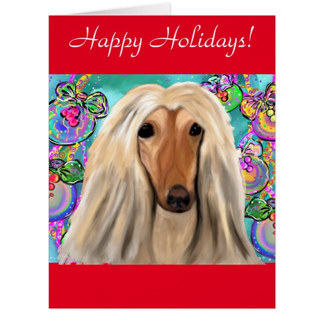 Afghan Hound   Cards (Front)