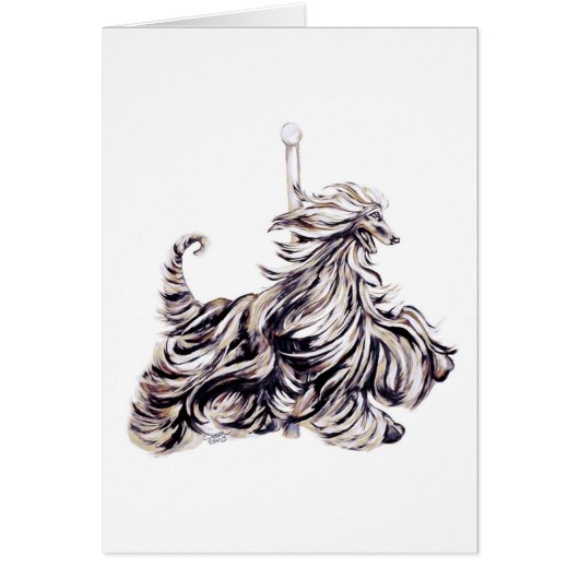 Afghan Hound Carousel Moving (Front)