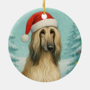 Afghan Hound Ceramic Ornament
