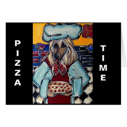 AFGHAN HOUND CHEF CARDS (Front Horizontal)