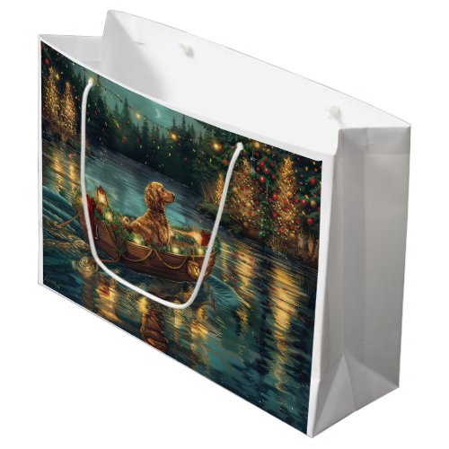 Afghan Hound Christmas Festive Voyage Large Gift Bag