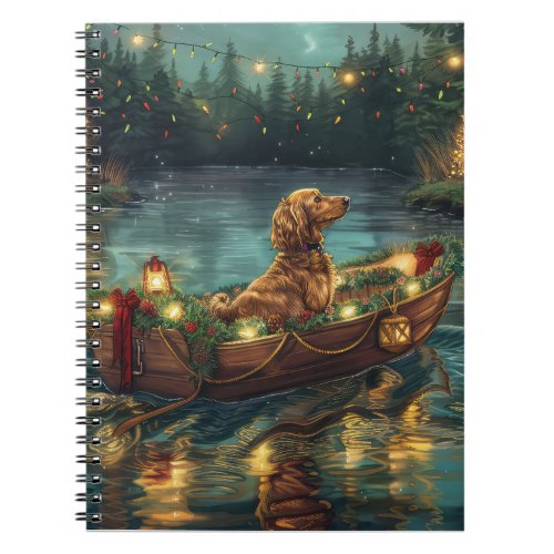 Afghan Hound Christmas Festive Voyage Notebook