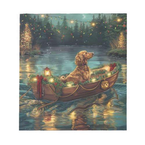 Afghan Hound Christmas Festive Voyage Notepad