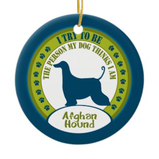 Afghan Hound | Christmas Ornament ornament