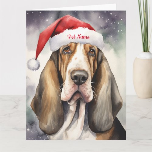 Afghan Hound Christmas Personalized  Card