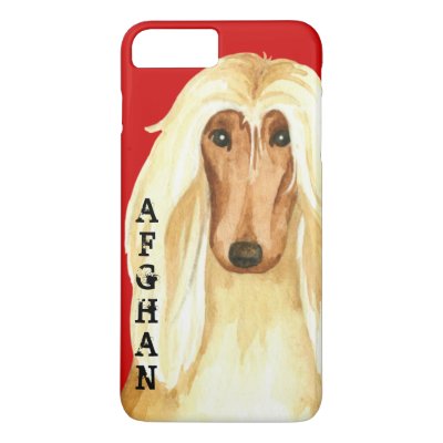 Afghan Hound Color Block iPhone 8 Plus/7 Plus Case