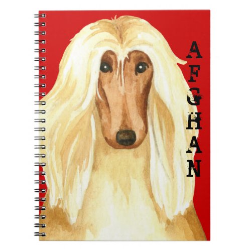 Afghan Hound Color Block Notebook