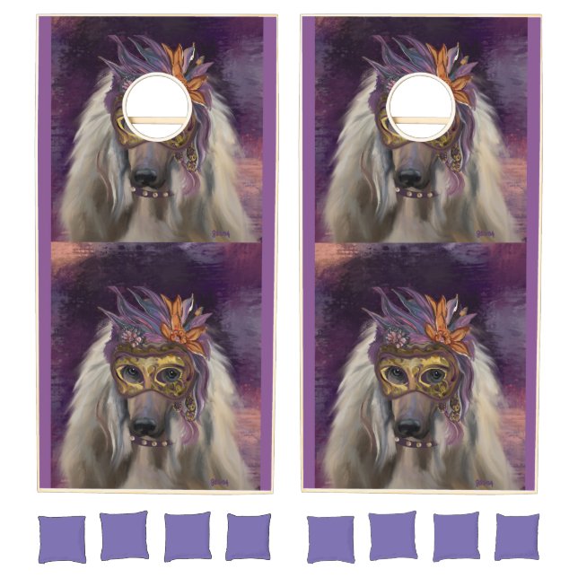 AFGHAN HOUND  CORNHOLE SET (Set)