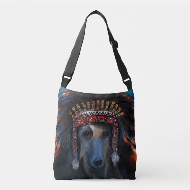  Afghan Hound     Crossbody Bag (Front)