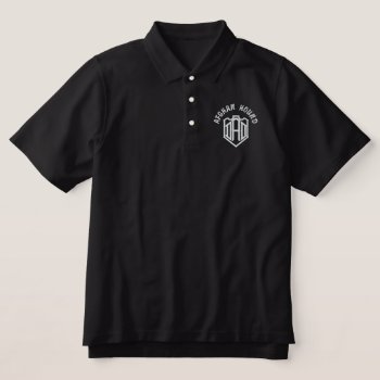 Afghan Hound Dad Embroidered Polo Shirt by DogsByDezign at Zazzle