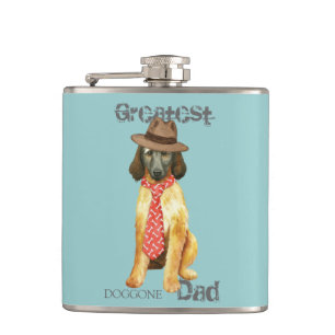 Afghan Hound Dad Flask