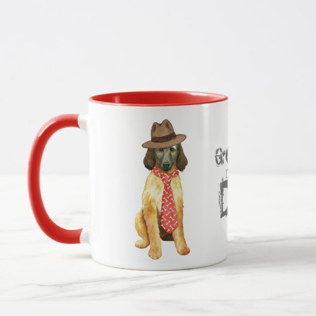 Afghan Hound Dad Mug (Left)