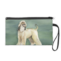 Afghan Hound Dog Art Wristlet