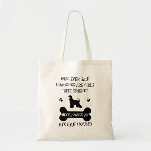 Afghan Hound Dog Best Friend Tote Bag