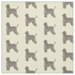 Afghan hound dog cartoon illustration fabric