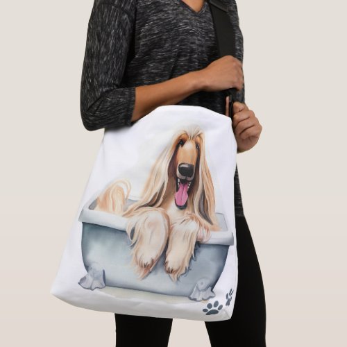 Afghan Hound Dog Crossbody Bag