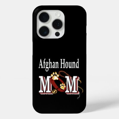 Afghan Hound Dog Mom iPhone 15 Pro Case