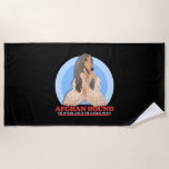 Afghan Hound Dog Of The Coolest Tazi Dog  Beach Towel<br><div class="desc">Afghan Hound Dog Of The Coolest Tazi Dog</div>