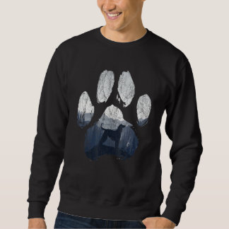 Afghan Hound Dog Paw Mom Dad Mountains Sweatshirt