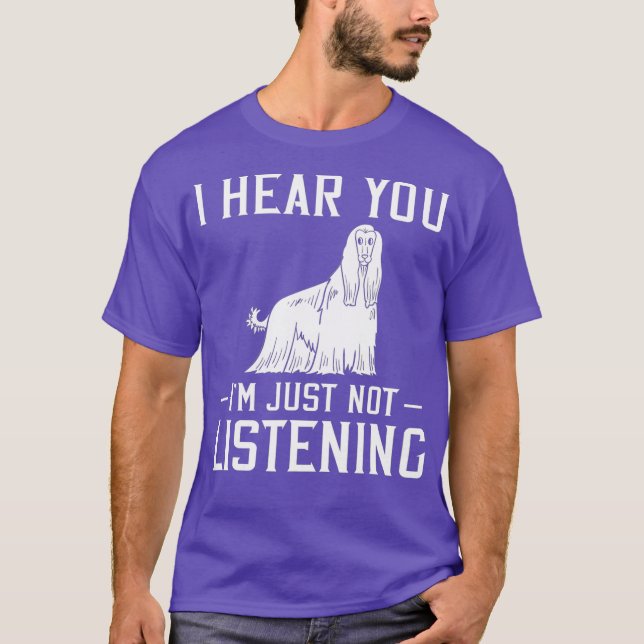 Afghan Hound Dog Puppies Owner Lover _24 T-Shirt (Front)