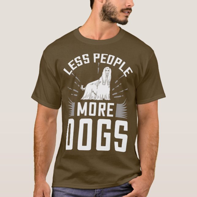 Afghan Hound Dog Puppies Owner Lover T-Shirt (Front)