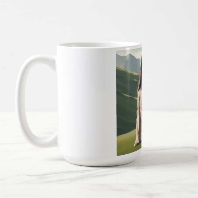 Afghan Hound Elegant Breed Coffee Mug (Left)
