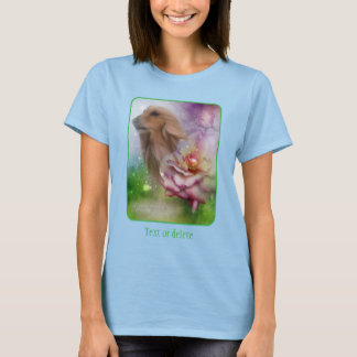 Afghan Hound Fantasy Flowers Dog Art T-Shirt