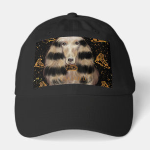AFGHAN HOUND GOLD  HAT
