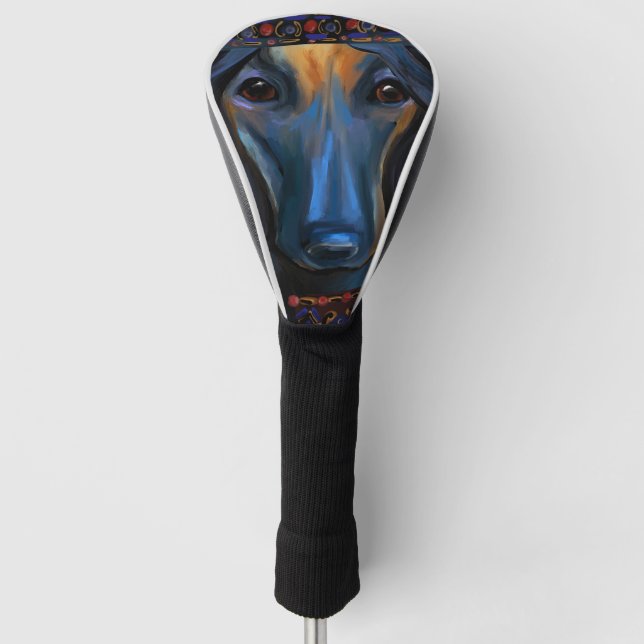 Afghan Hound       Golf Head Cover (Front)