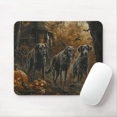 Afghan Hound Halloween Night Doggy Delight  Mouse Pad