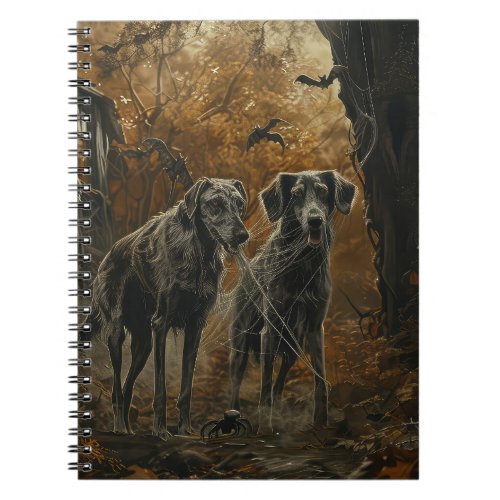 Afghan Hound Halloween Night Doggy Delight  Notebook