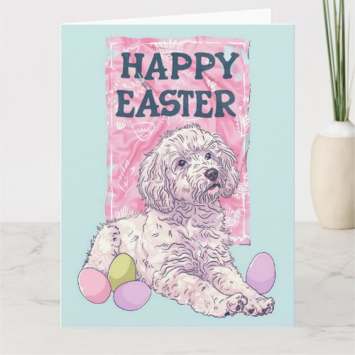 Afghan Hound Happy Easter Card