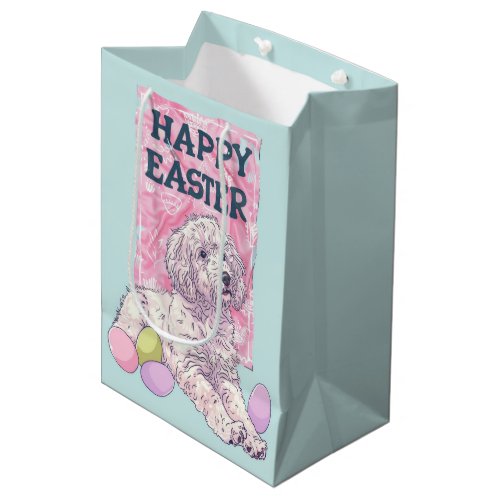 Afghan Hound Happy Easter Medium Gift Bag