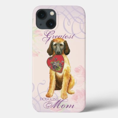Afghan Hound Heart Mom iPhone 13 Case