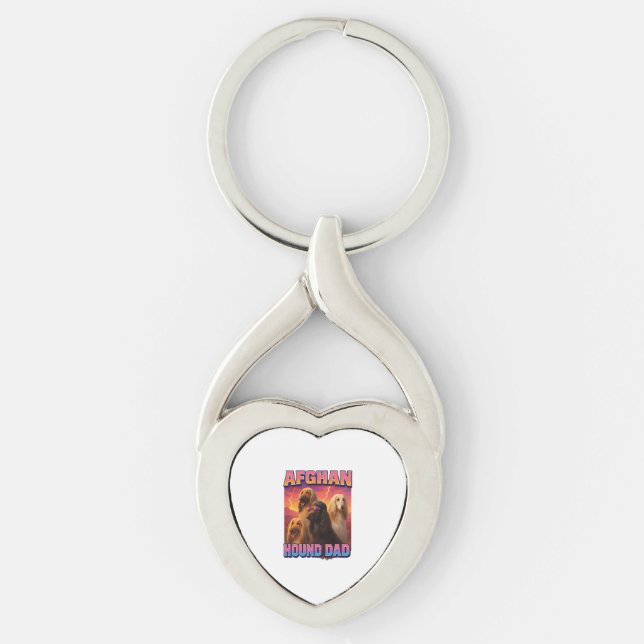 Afghan Hound Keychain (Front)