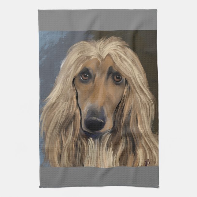 Afghan Hound              Kitchen Towel (Vertical)