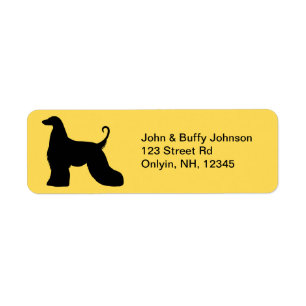 Afghan Hound Label