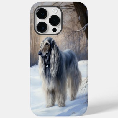 Afghan Hound Let It Snow Christmas  Case-Mate iPhone 14 Pro Max Case