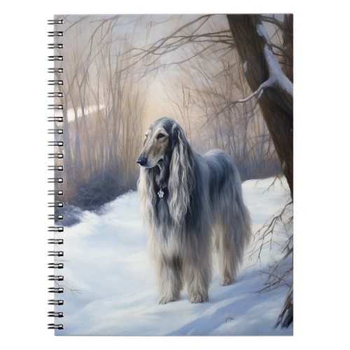 Afghan Hound Let It Snow Christmas  Notebook